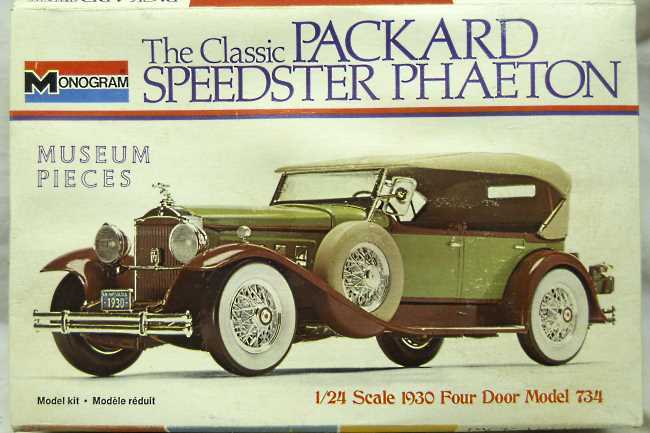 Monogram 1/24 1930 Packard Speedster Phaeton Model 734, 2300 plastic model kit